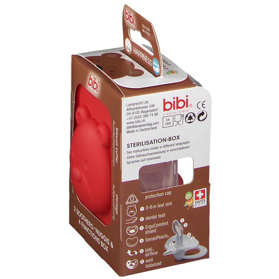 Bibi® Happiness Dental Sucettes Maman & Papa 0-6 Mois
