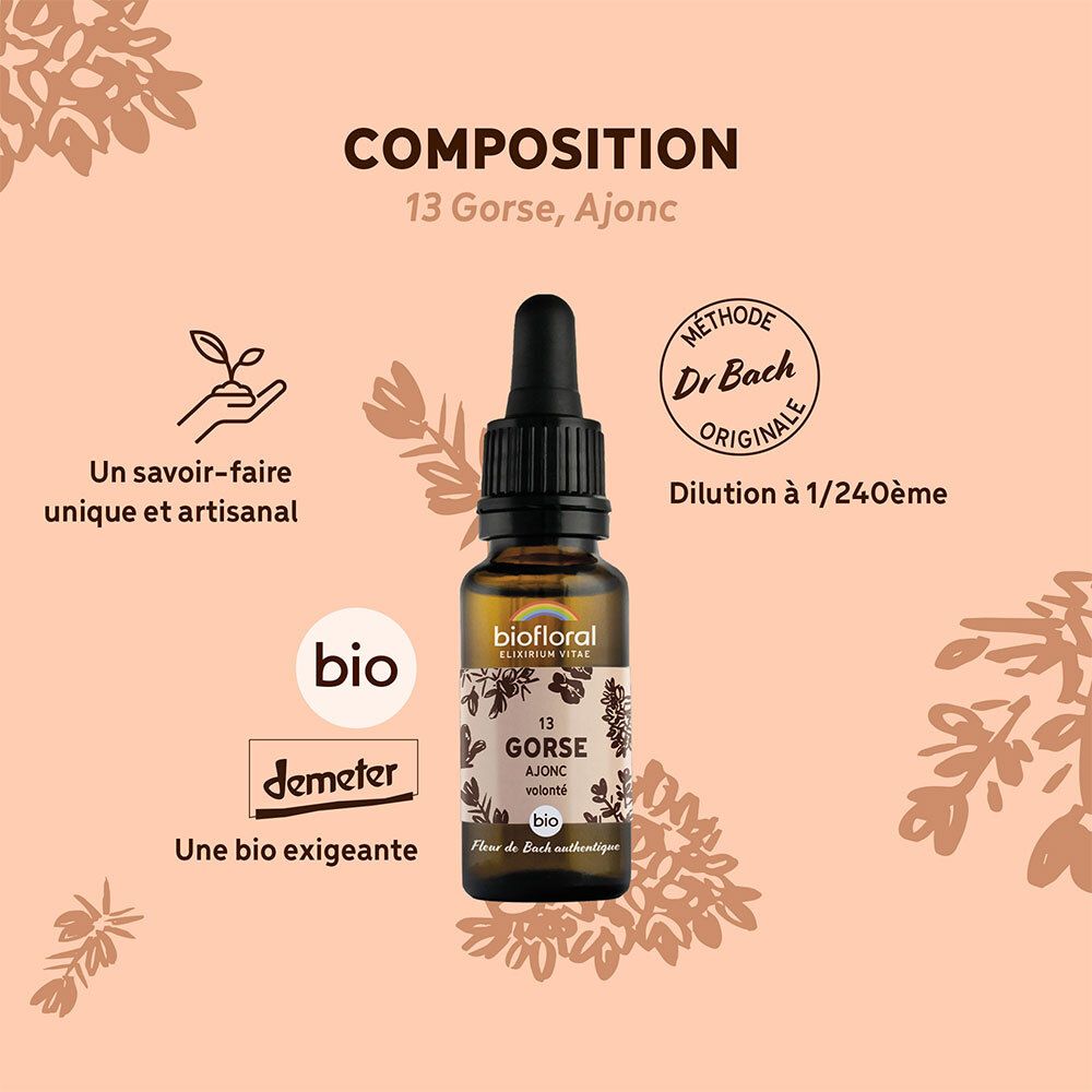 BIOFLORAL 13 - Gorse - Ajonc - 20 ml