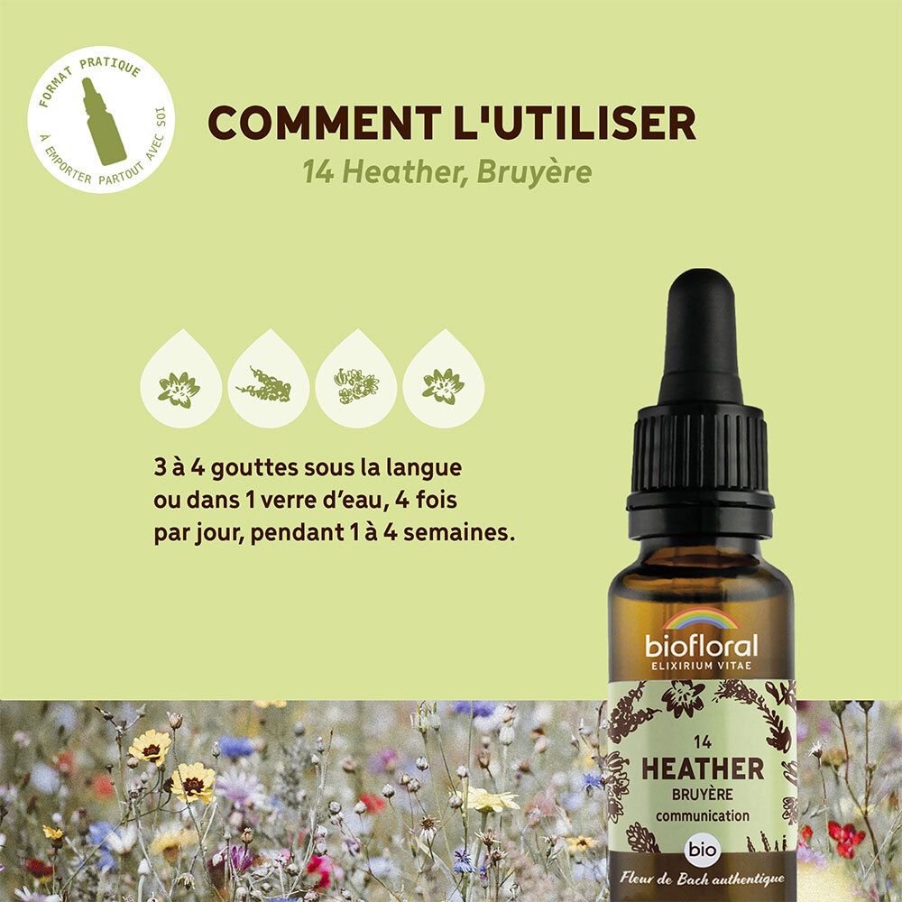 BIOFLORAL 14 - Heather - Bruyère - 20 ml