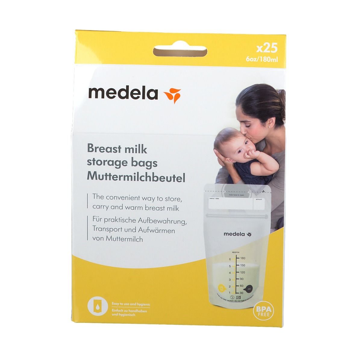 Sachets de conservation pour lait maternel 25Pcs - Medela