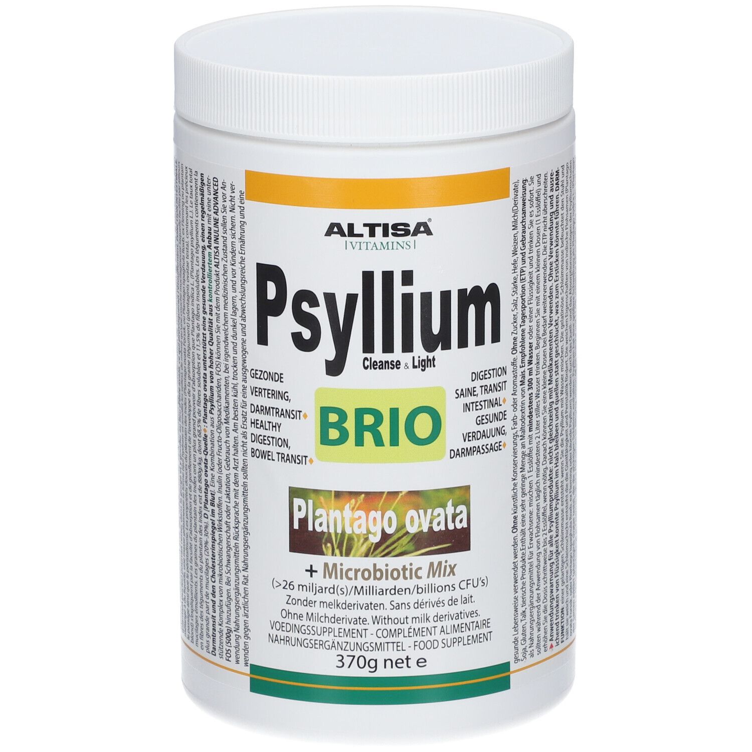ALTISA® Cleanse & Light Psyllium plantain des Indes BIO + microbiotique