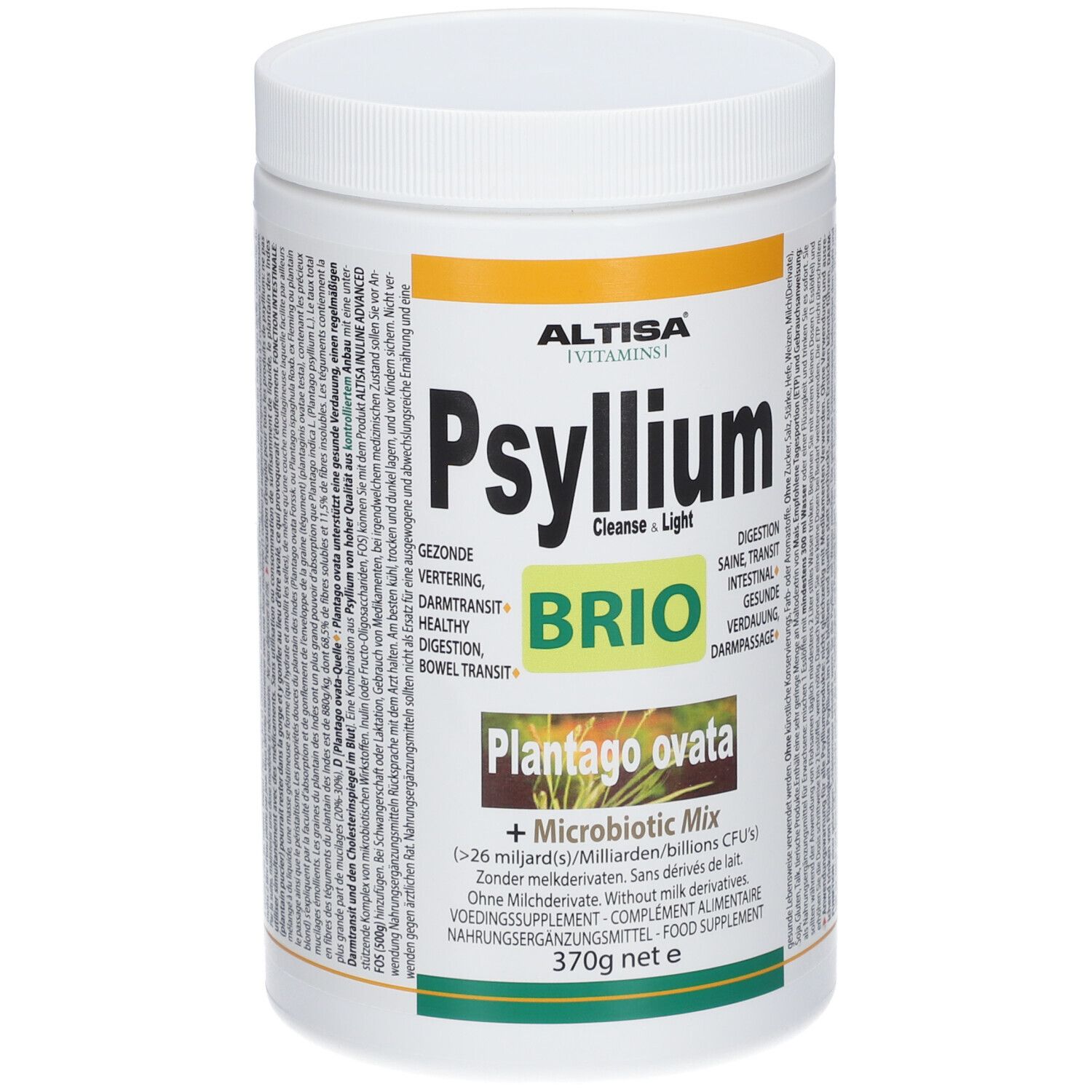 ALTISA® Cleanse & Light Psyllium plantain des Indes BIO + microbiotique