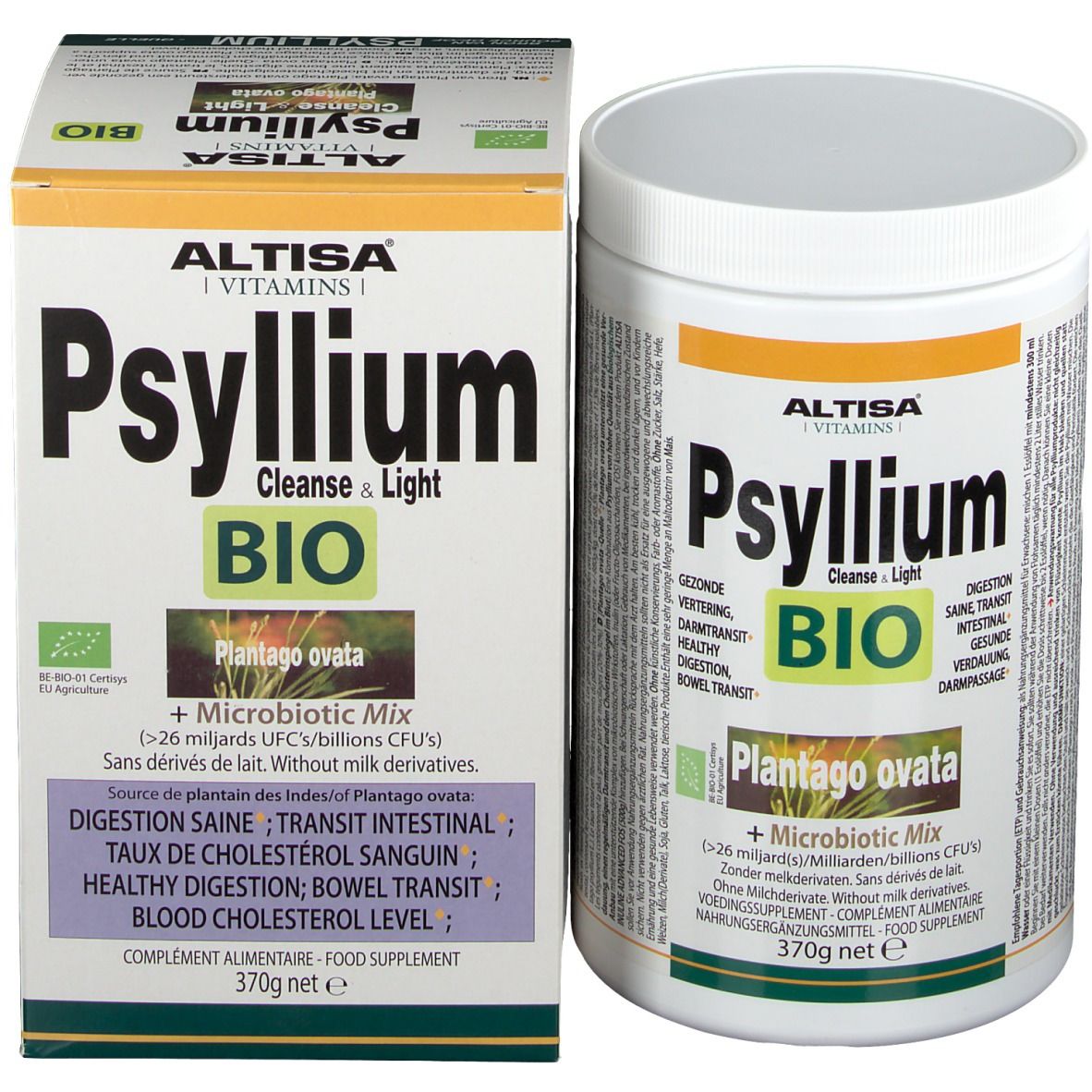 ALTISA® Cleanse & Light Psyllium plantain des Indes BIO + microbiotique