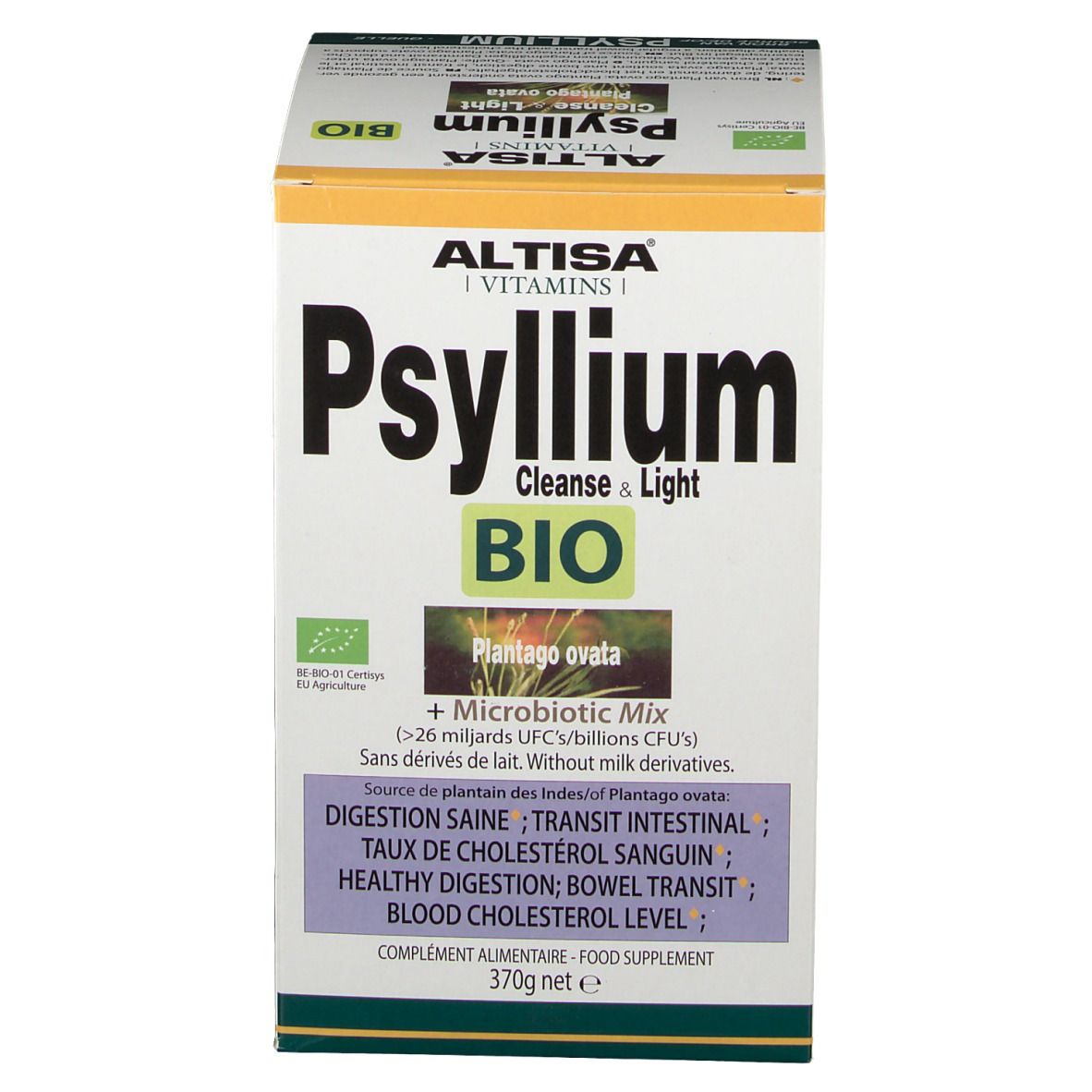 ALTISA® Cleanse & Light Psyllium plantain des Indes BIO + microbiotique