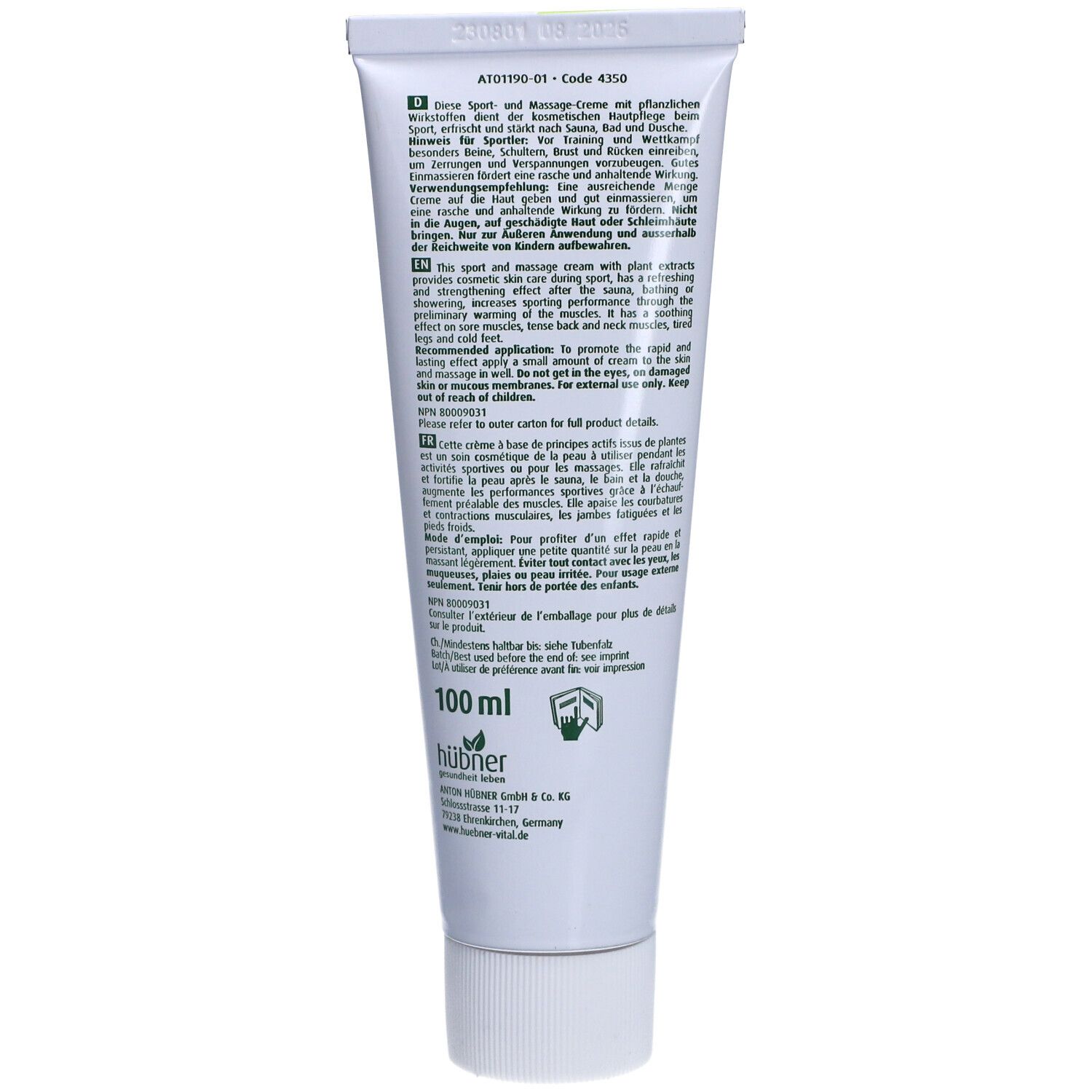 Hübner Arnica Cream
