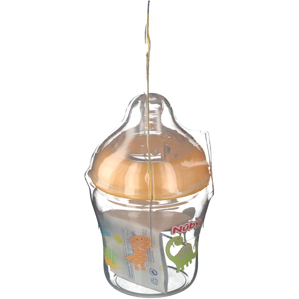 Nûby Biberon avec tétine SoftFlex™ anti-coliques – débit lent - 180ml - 0m+