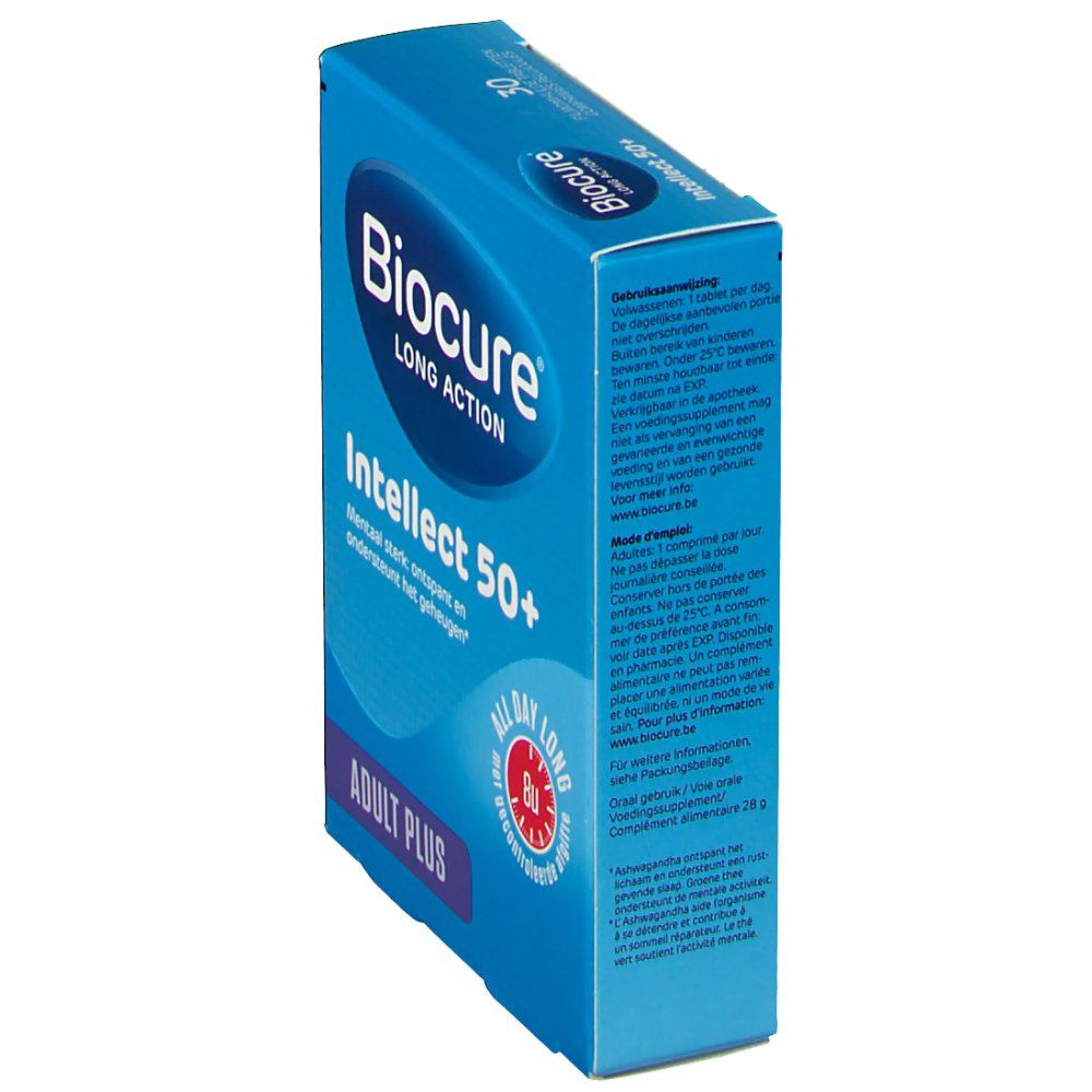 Biocure Long Action Intellect 50+ 30 pc(s) - Redcare Pharmacie