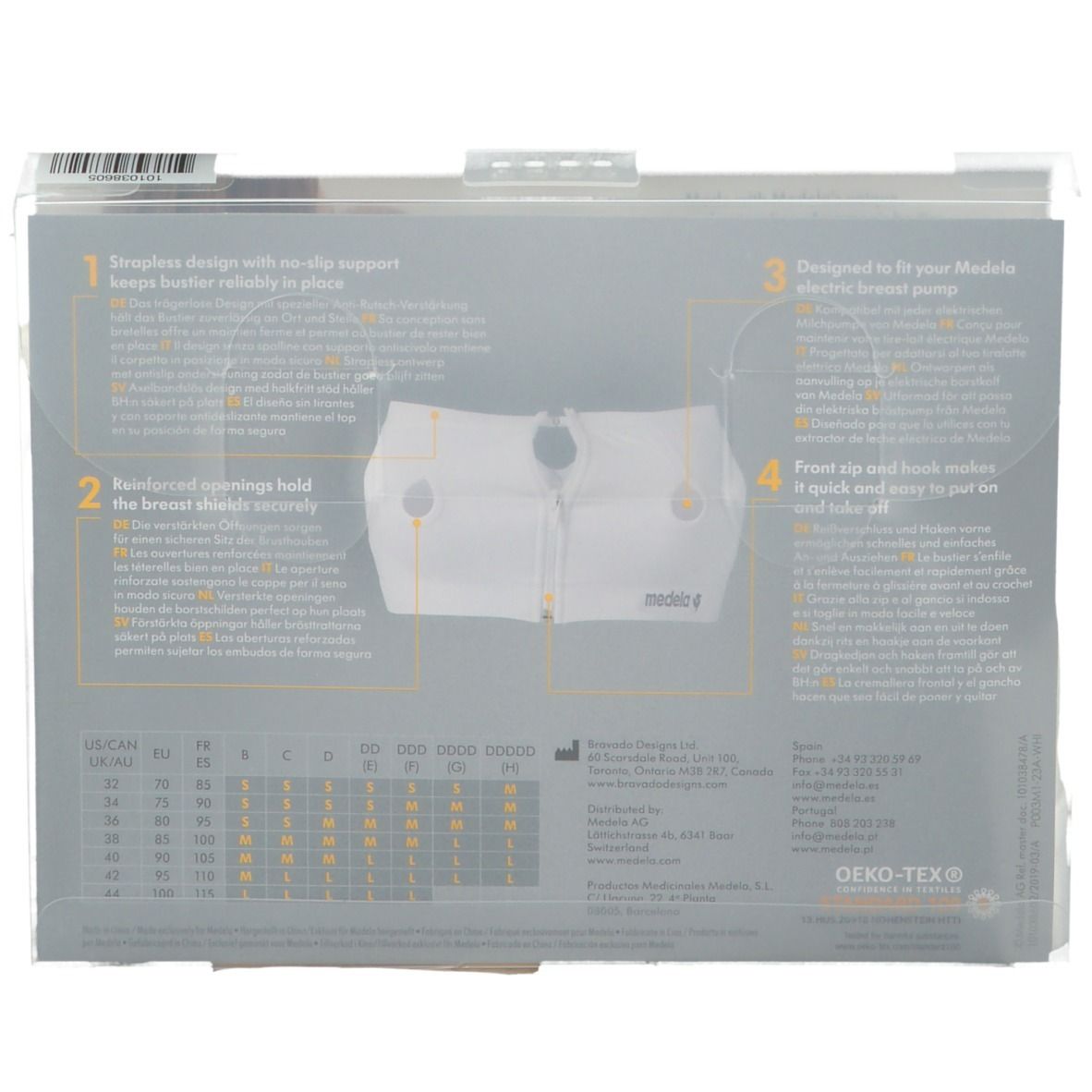 Medela easy expression™ bustier Blanc L