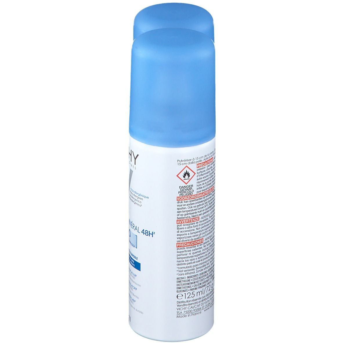 VICHY Déodorant Minéral Sans sels d'aluminium Aerosol