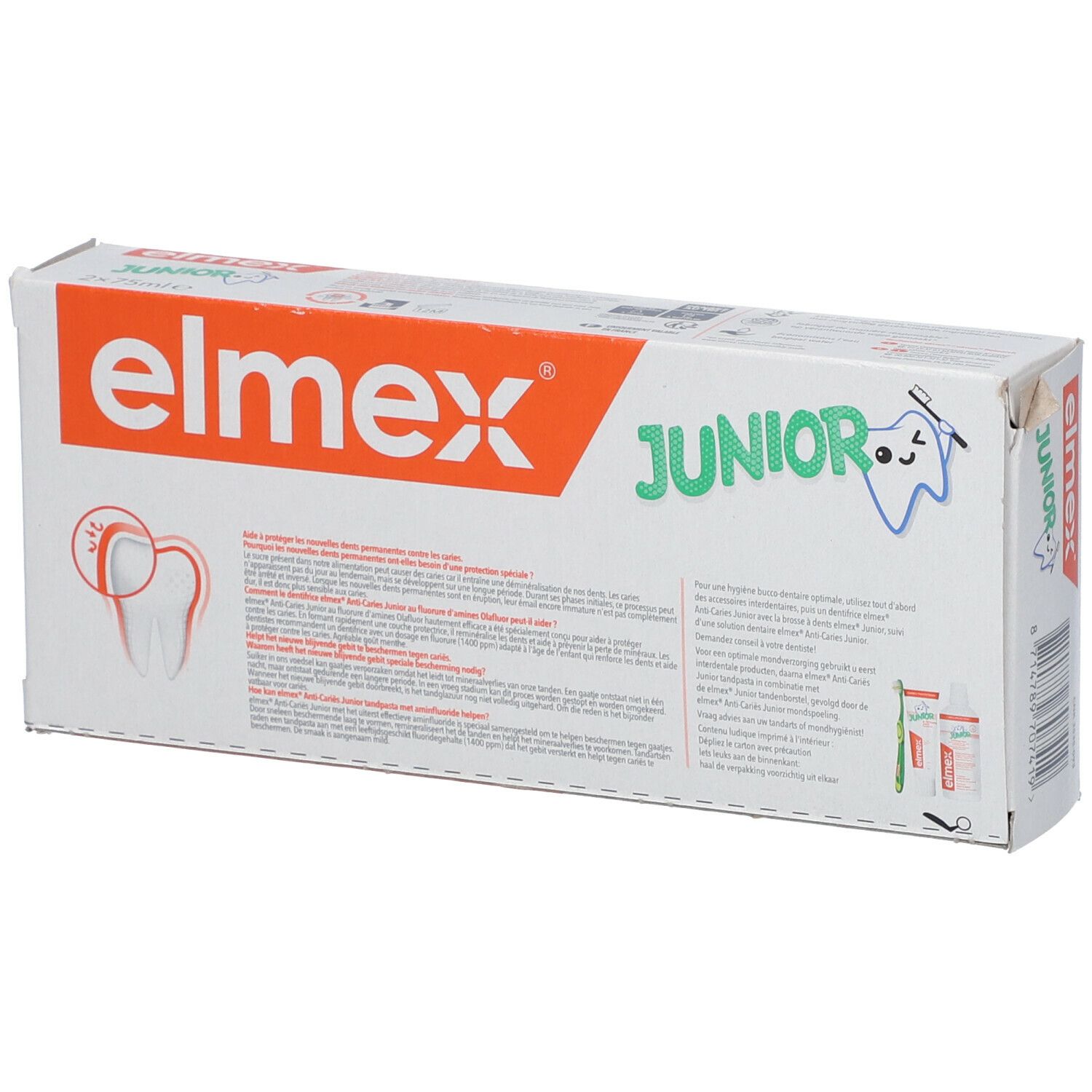 elmex® Junior Dentifrice 6-12 ans