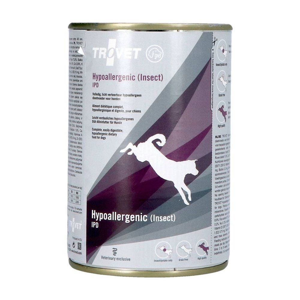 Une seule boîte d'aliments pour animaux avec informations et logo de chèvre.