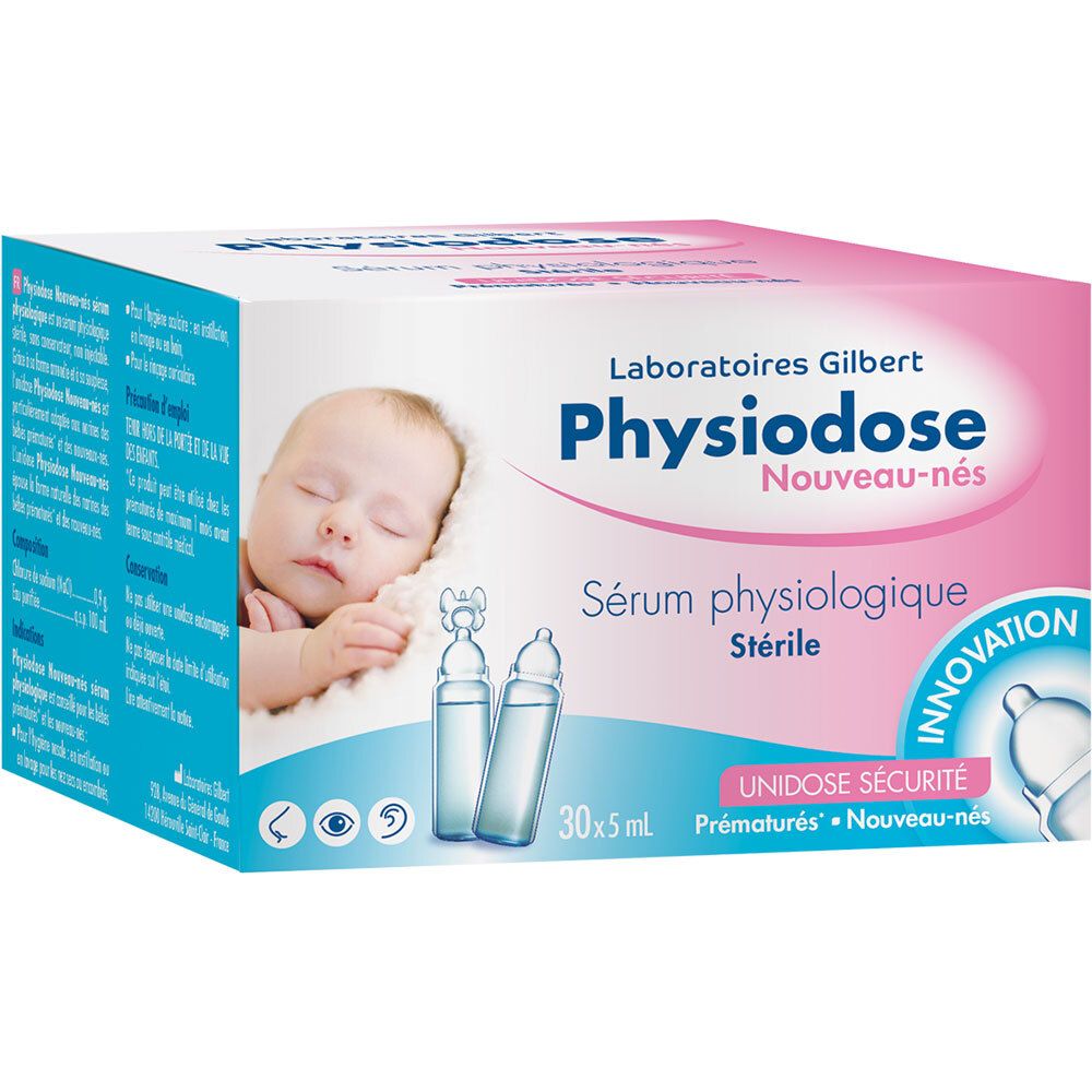 Physiodose Nouveau-nés Sérum physiologique Stérile