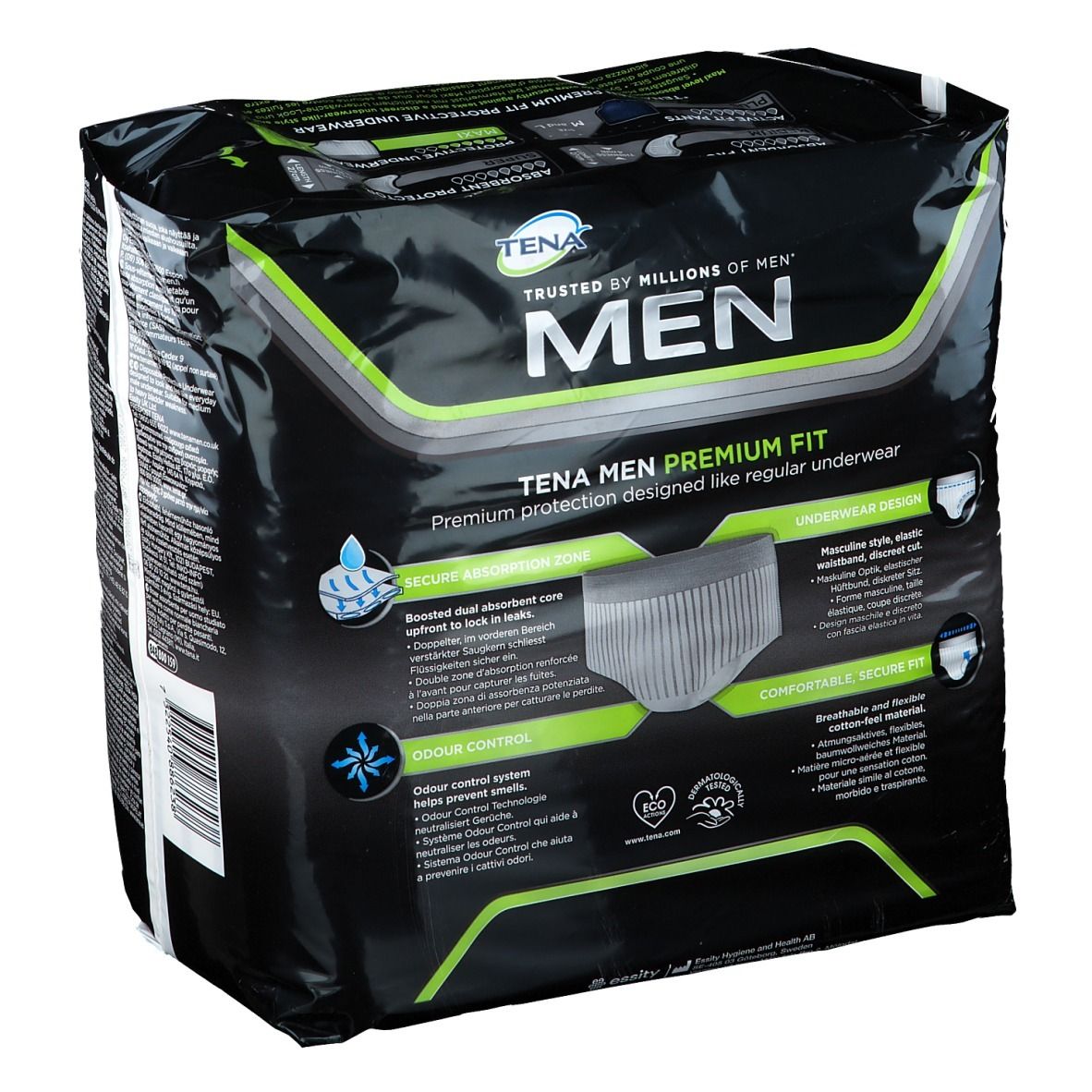 Tena Men Premium Fit Sous-vêtement absopbant Niveau 4 Large