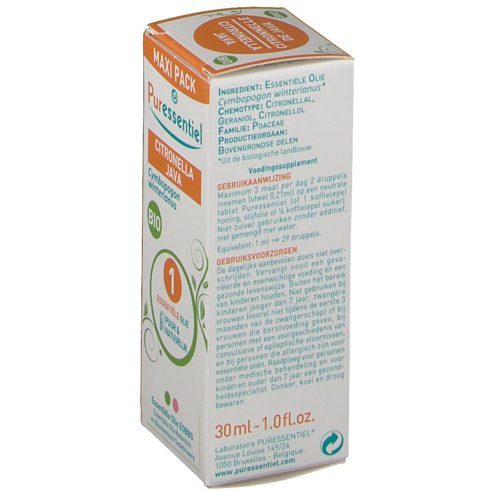 Puressentiel Huile Essentiëlle Citronelle Java Bio