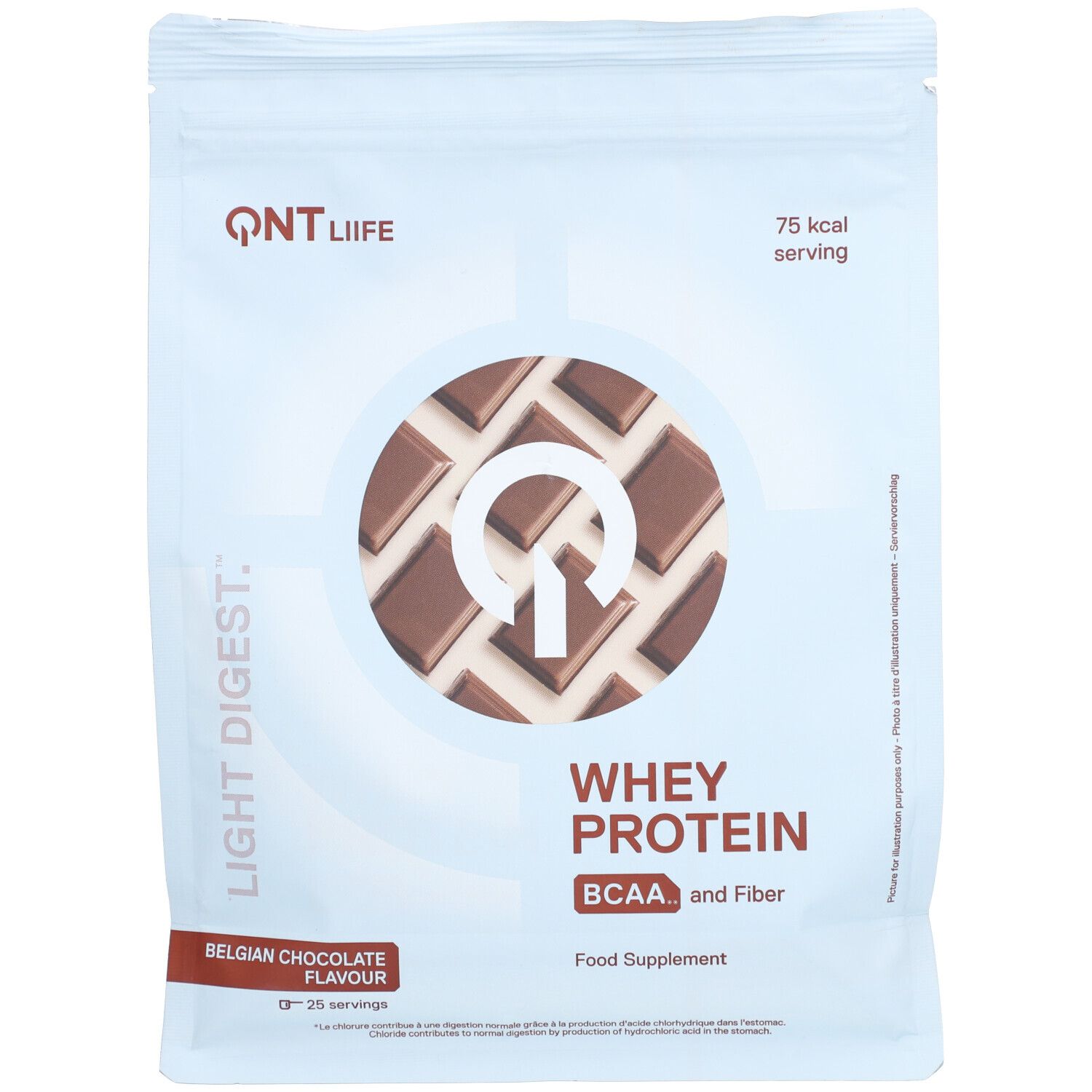 Qnt Light Digest Whey Protein Chocolat Belge 500 G Redcare Pharmacie