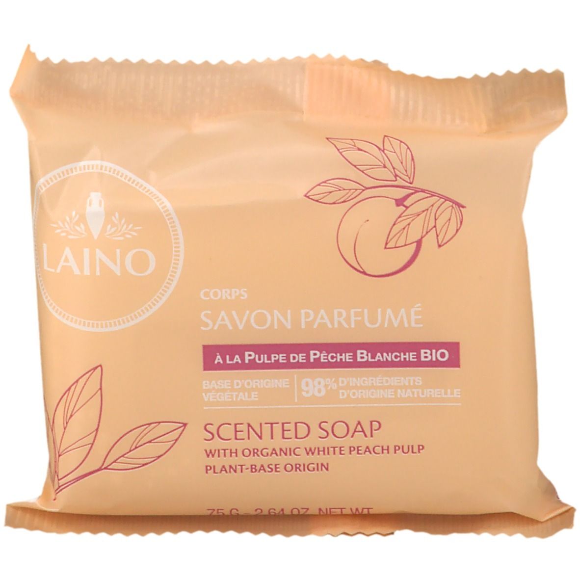 Laino Savon Parfumé Pêche Blanche Bio