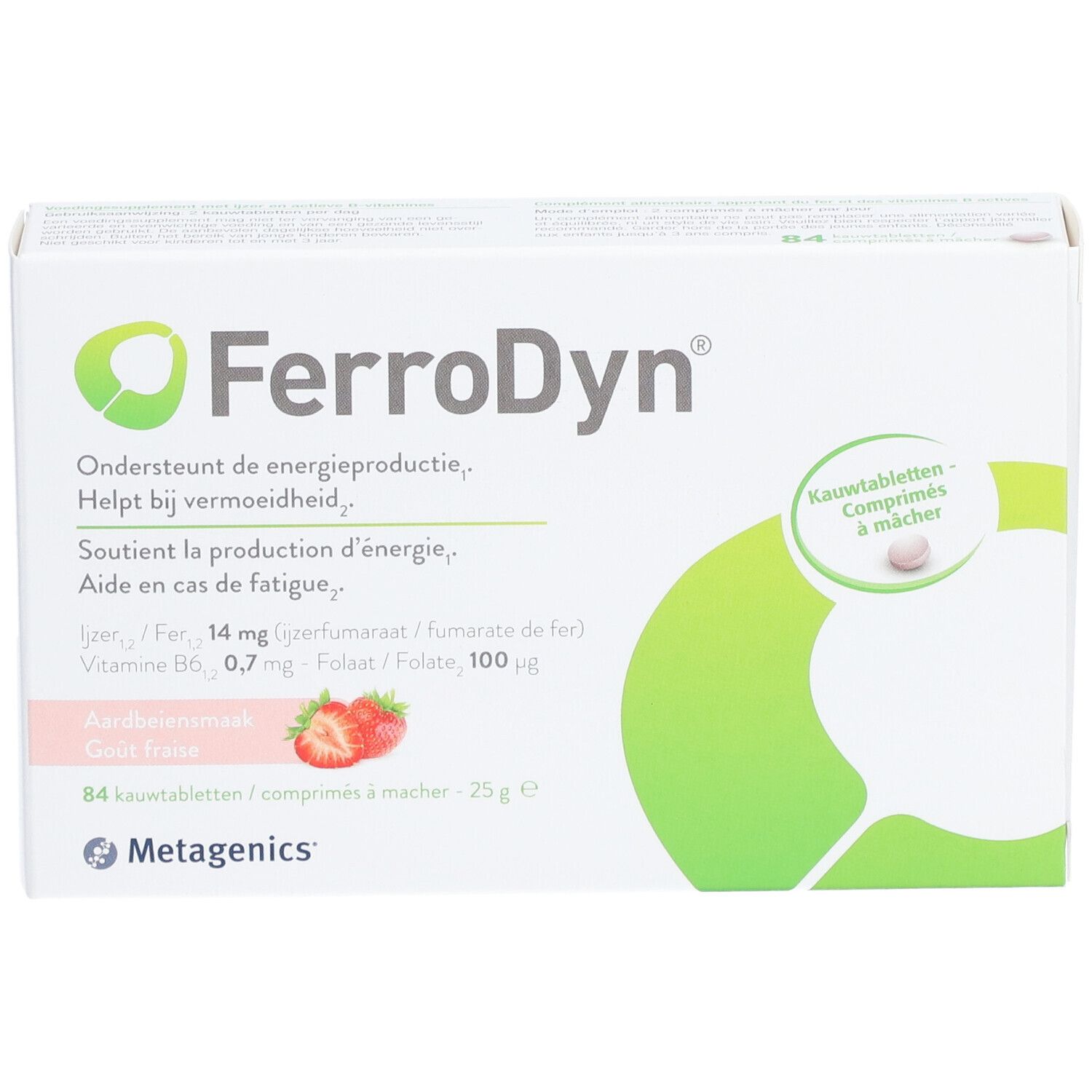 Metagenics® FerroDyn® Goût fraise