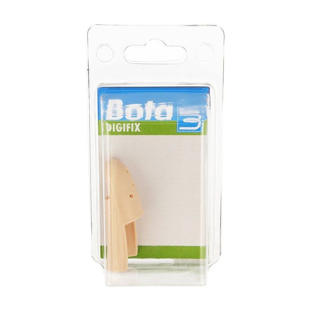 Attelle de doigt Bota Digifix Nr 4 dans un emballage blister. Protection de doigt beige. Marque Bota Digifix.