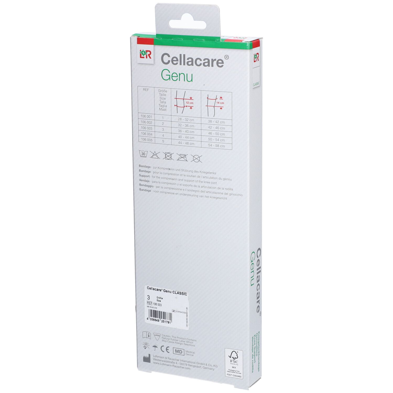 Cellacare Genu Classic 106003 Tour de Tibia 36-40 cm / Tour de Cuisse 46-50 cm