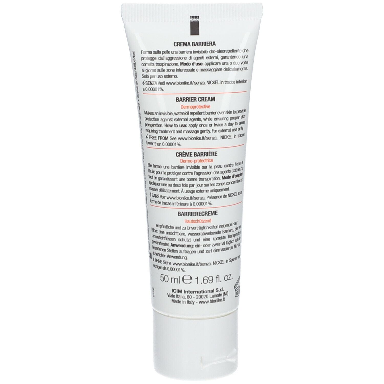BioNike TRIDERM CINQUE Crème barrière
