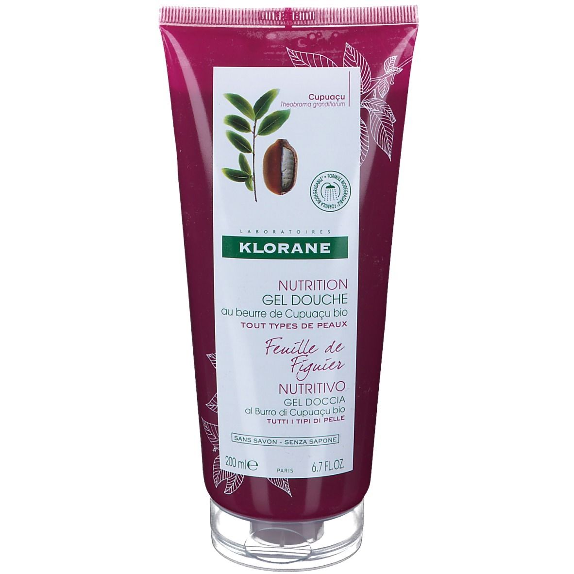 Klorane Nutrition Gel Douche Feuille de Figuier