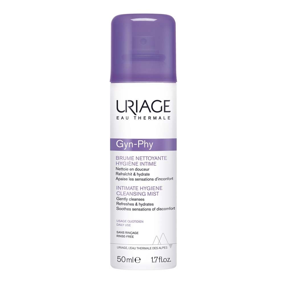 Uriage Gyn-Phy Brume nettoyante hygiène intime, 50ml.