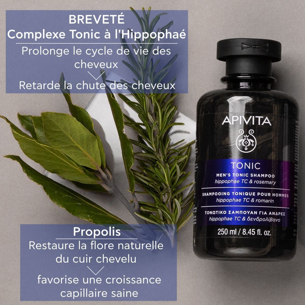 Apivita Shampoing Tonique pour Hommes