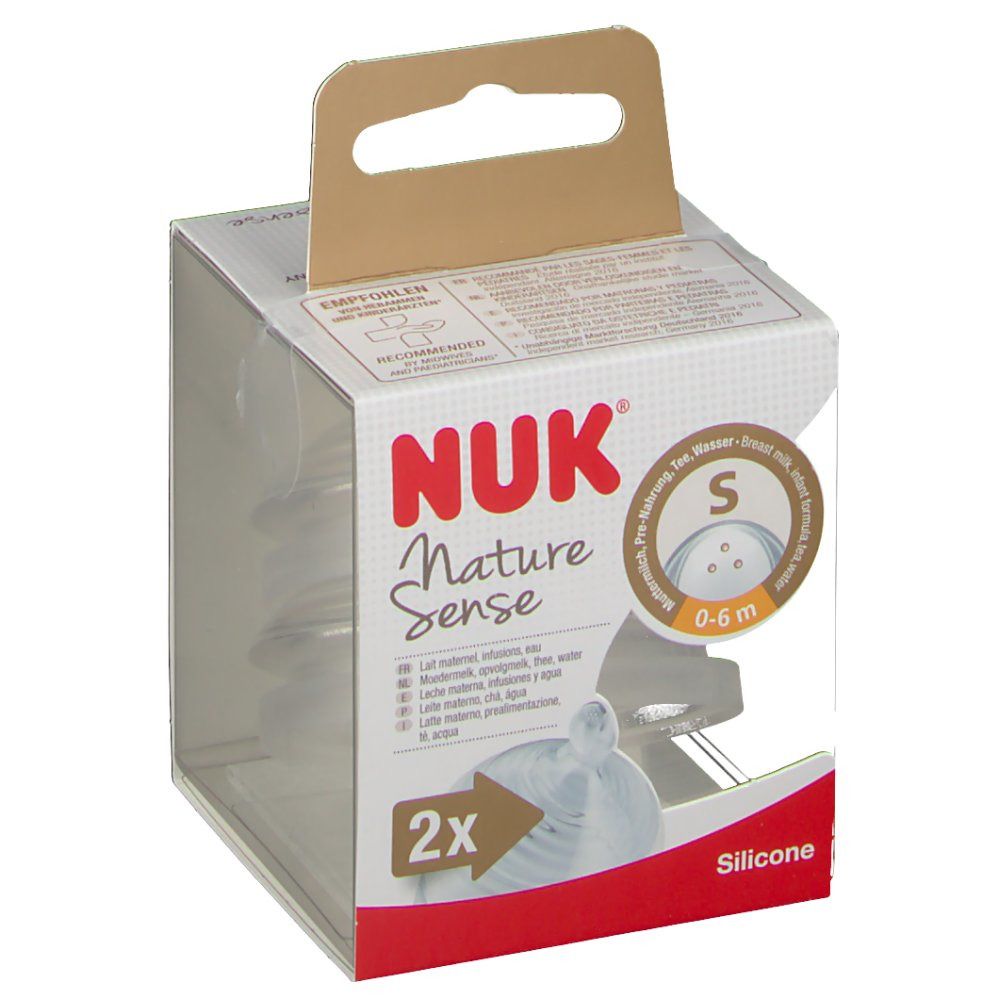 NUK Sucette Nature Sense Small 0-6 mois
