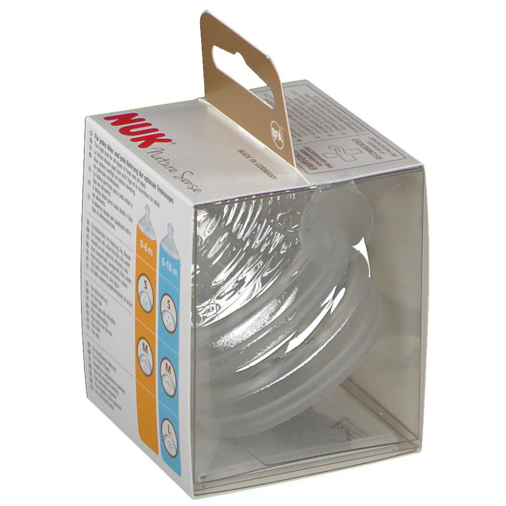 NUK Sucette Nature Sense Small 0-6 mois