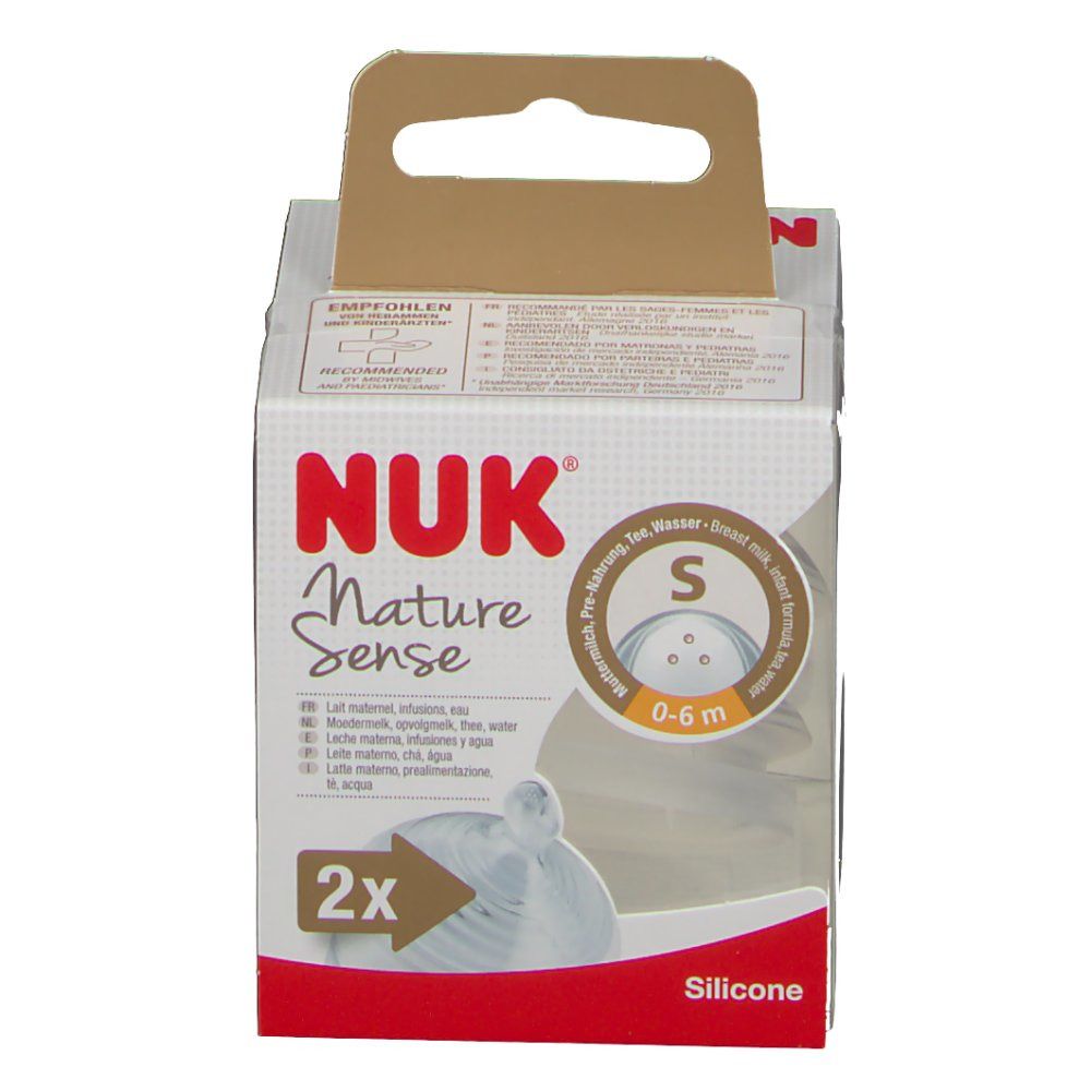 NUK Sucette Nature Sense Small 0-6 mois