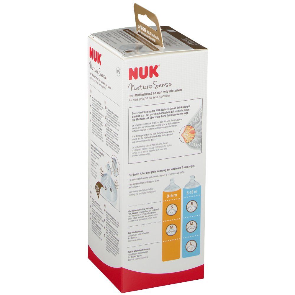 NUK Biberon Nature Sense M 260 ml