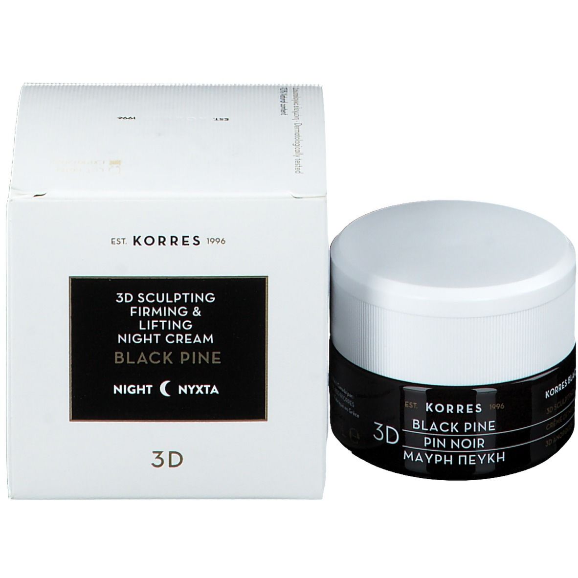 Korres Black Pine 3D Crème nuit