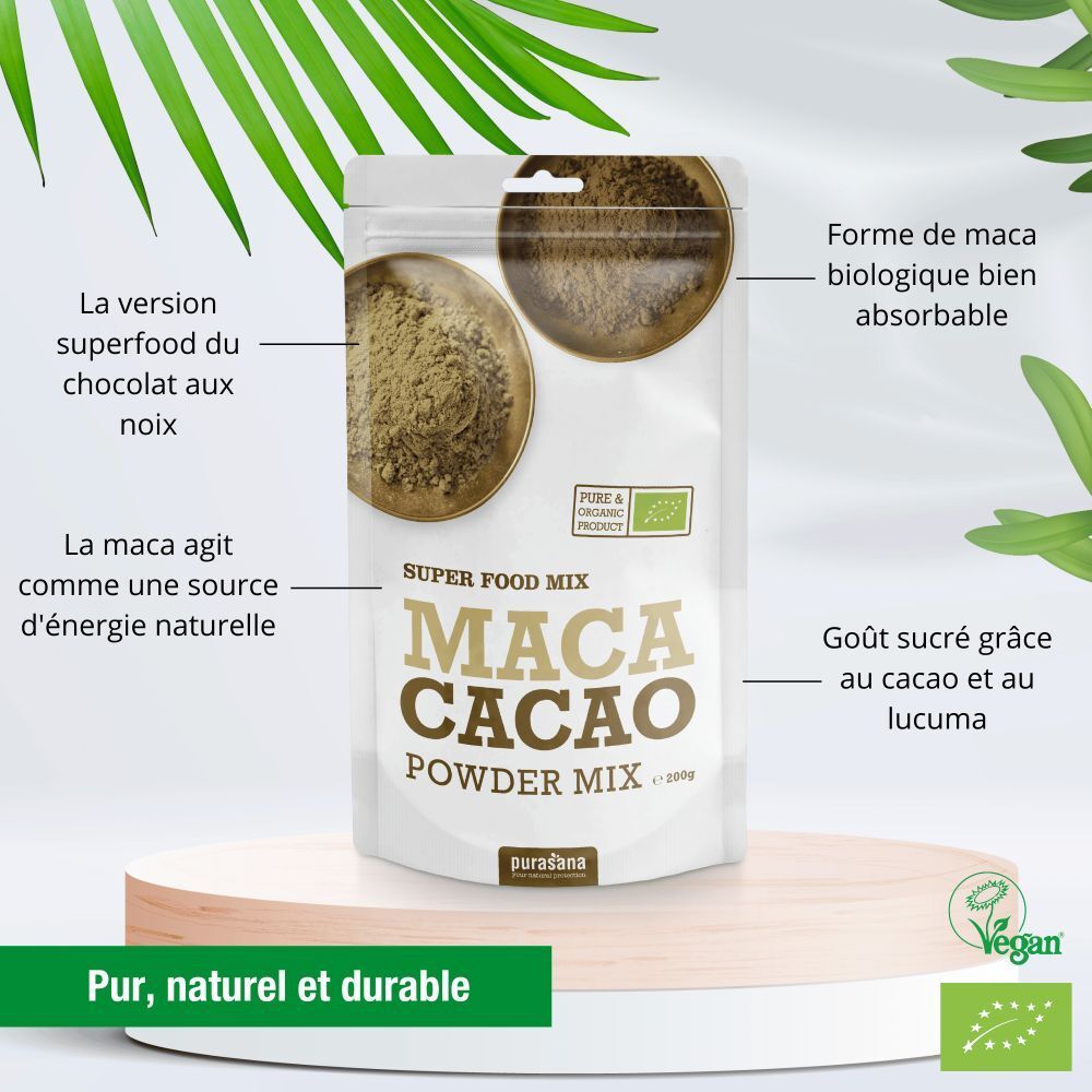 PURASANA® Mélange Maca-Cacao-Lucuma Bio