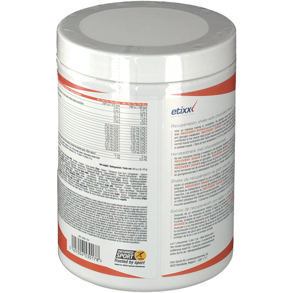 Etixx Recovery Shake Chocolat
