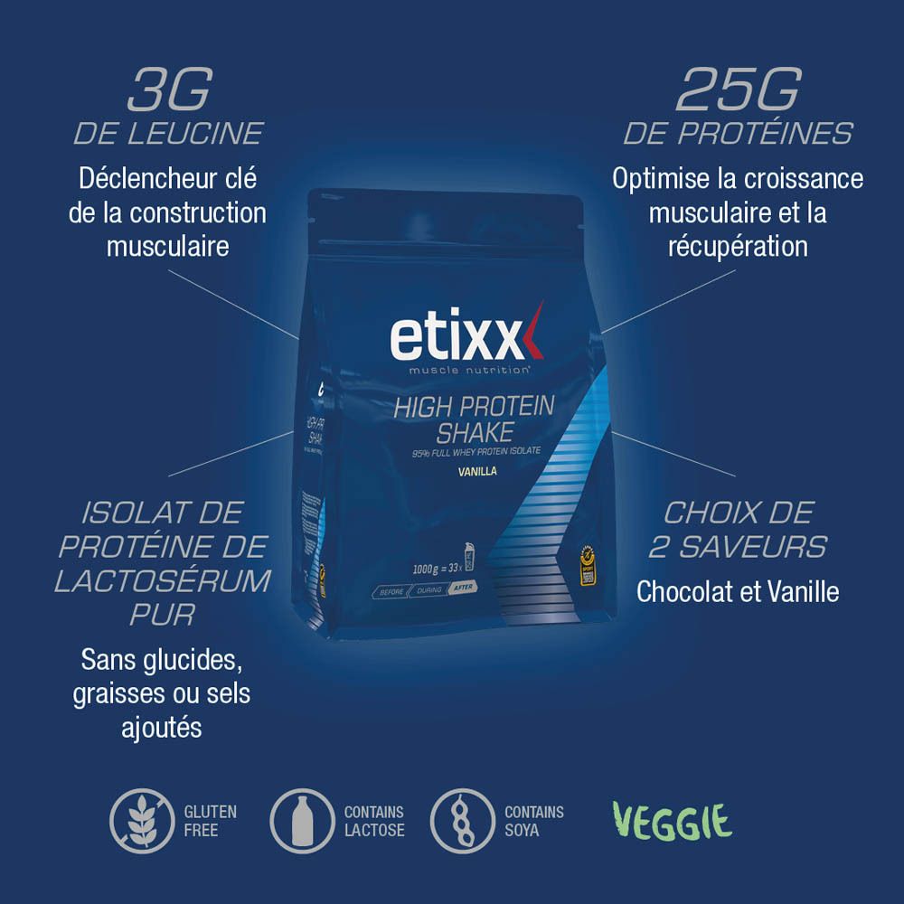Etixx High Protein Shake saveur chocolat