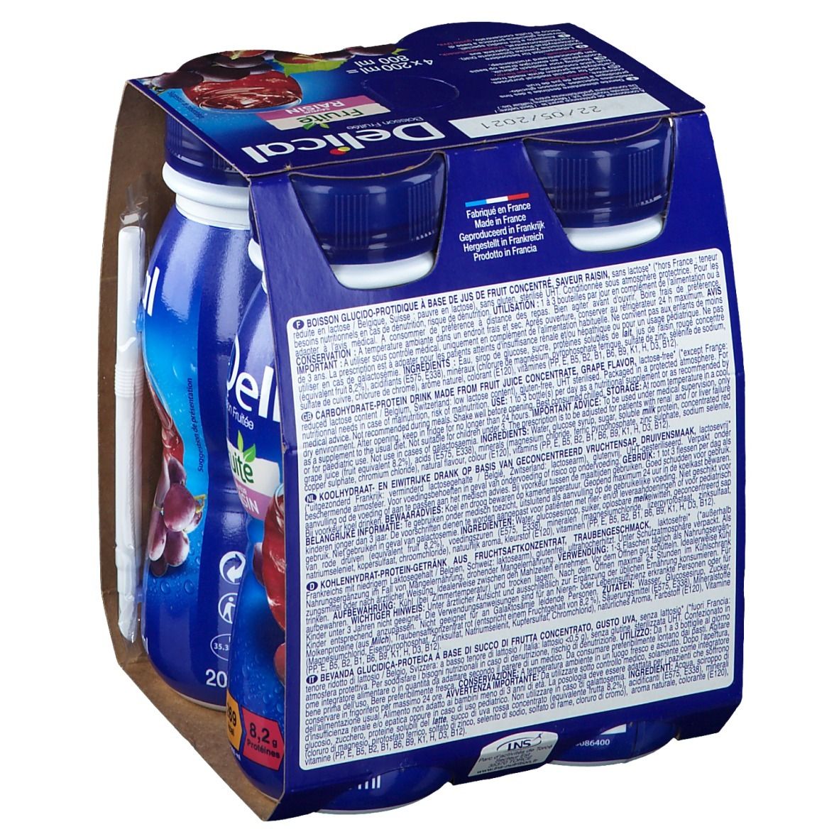 Delical Boisson fruitée Raisin