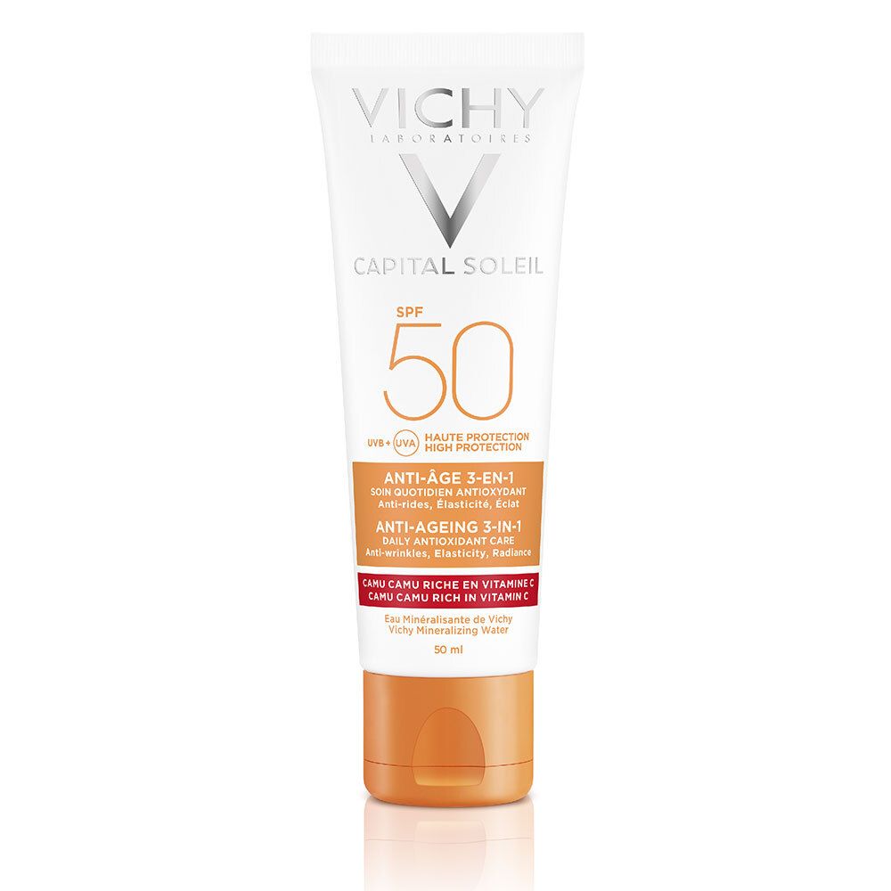 VICHY CAPITAL SOLEIL Anti-Âge Soin Antioxydant 3-en-1 SPF 50