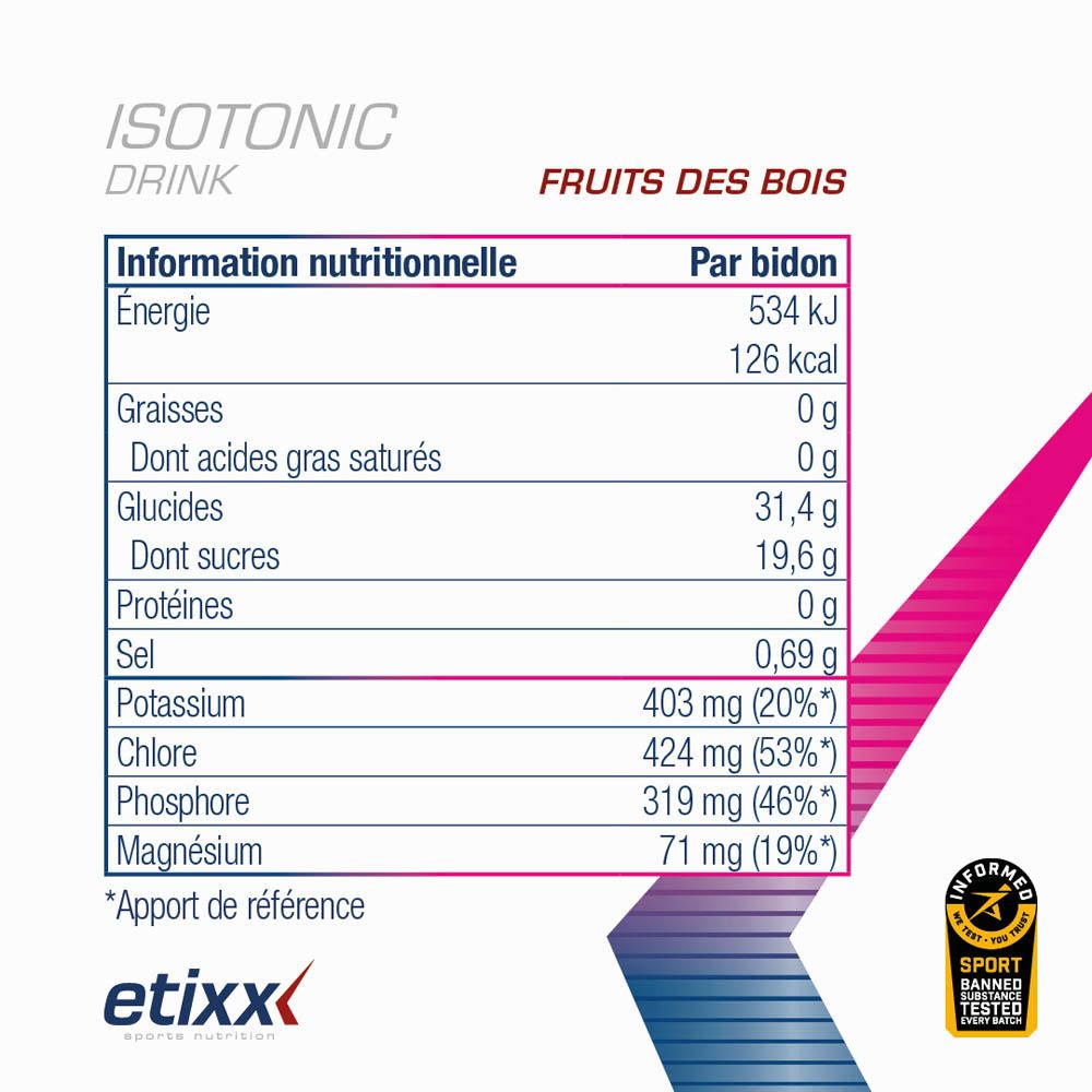 etixx ISOTONIC Fruits de la forêt
