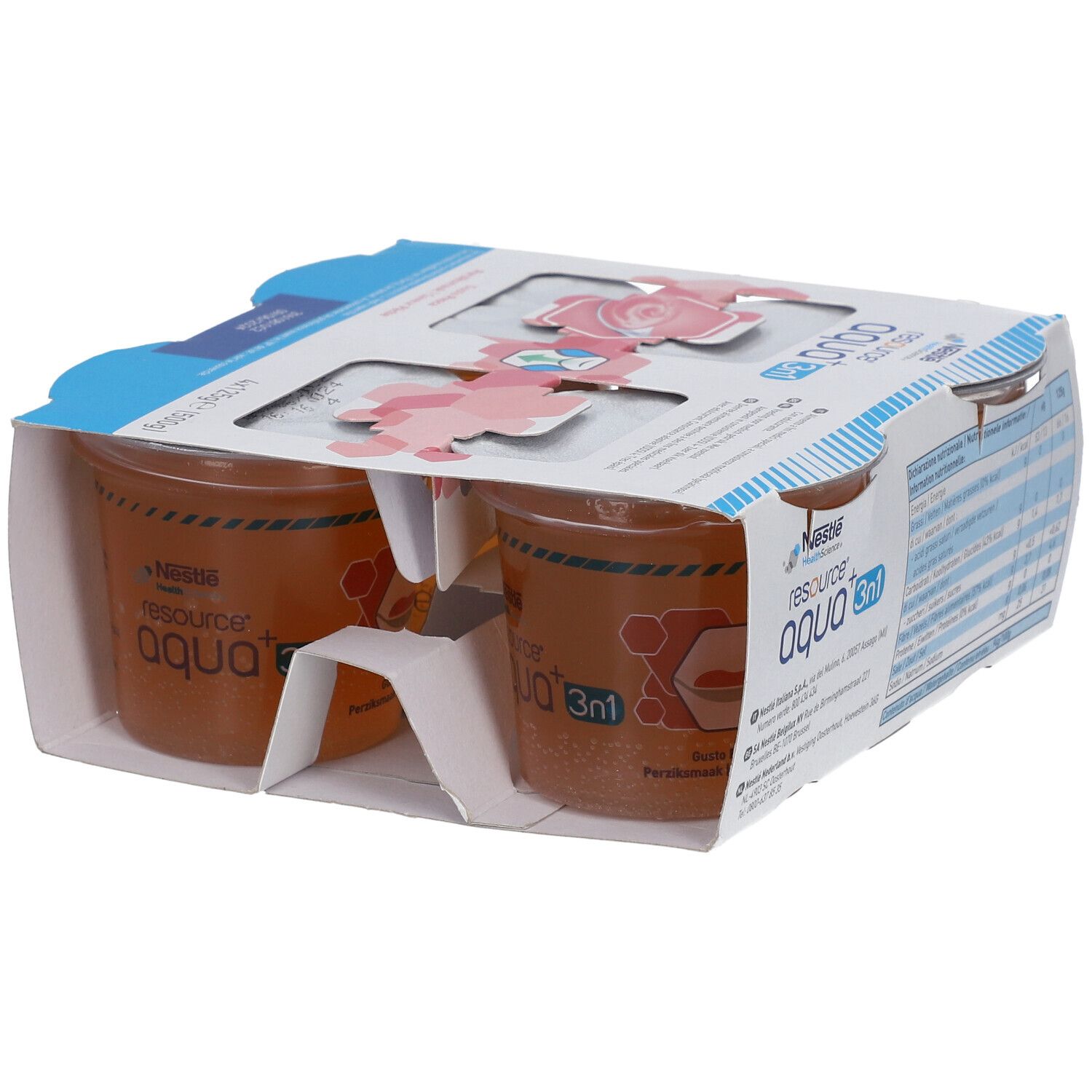 Resource Aqua+ 3n1 Saveur pêche