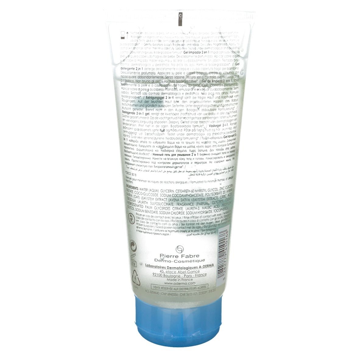 A-Derma Primalba Gel Lavant 2 en 1