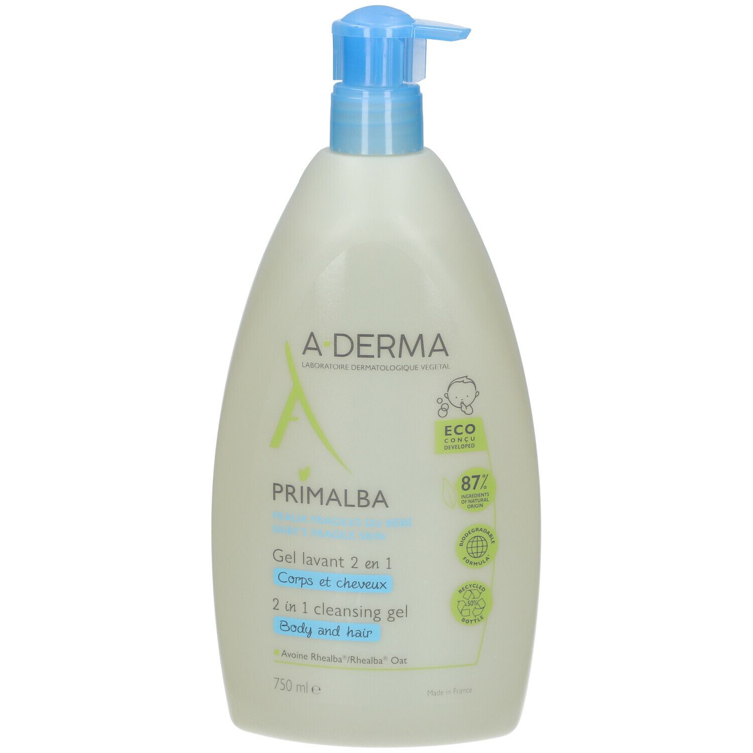 A-Derma Primalba Gel Lavant 2 en 1