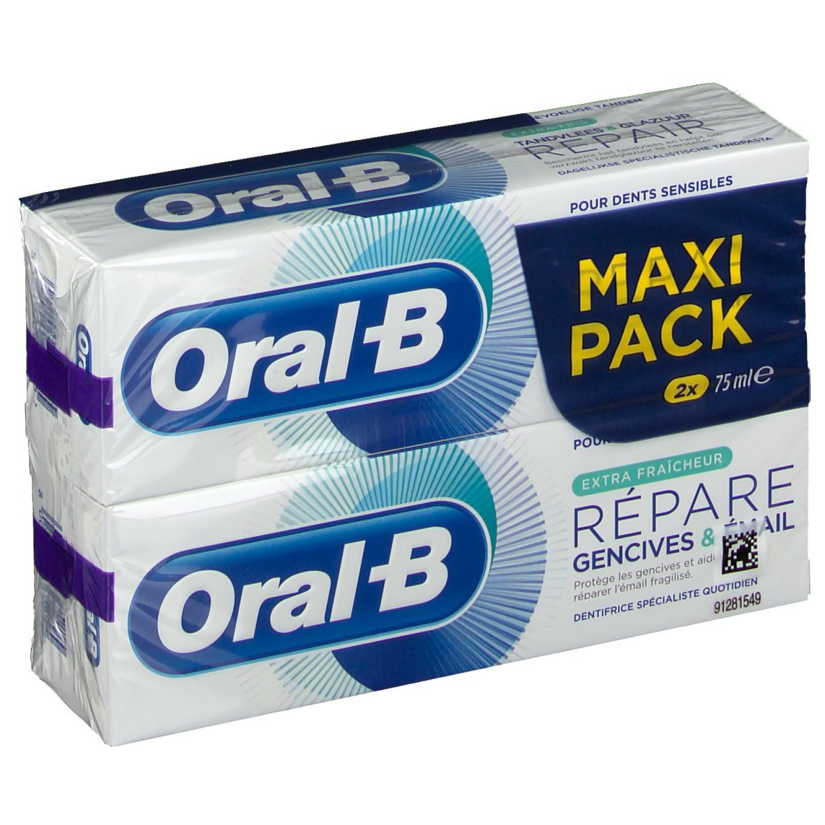 Oral B Dentifrice Répare Gencive & Email Extra Fraîcheur DUO