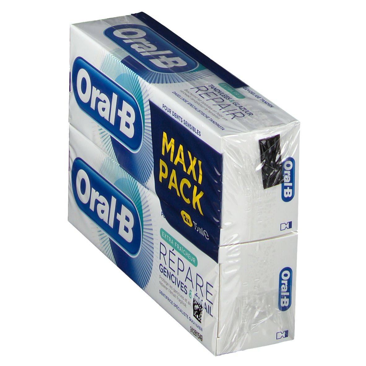 Oral B Dentifrice Répare Gencive & Email Extra Fraîcheur DUO