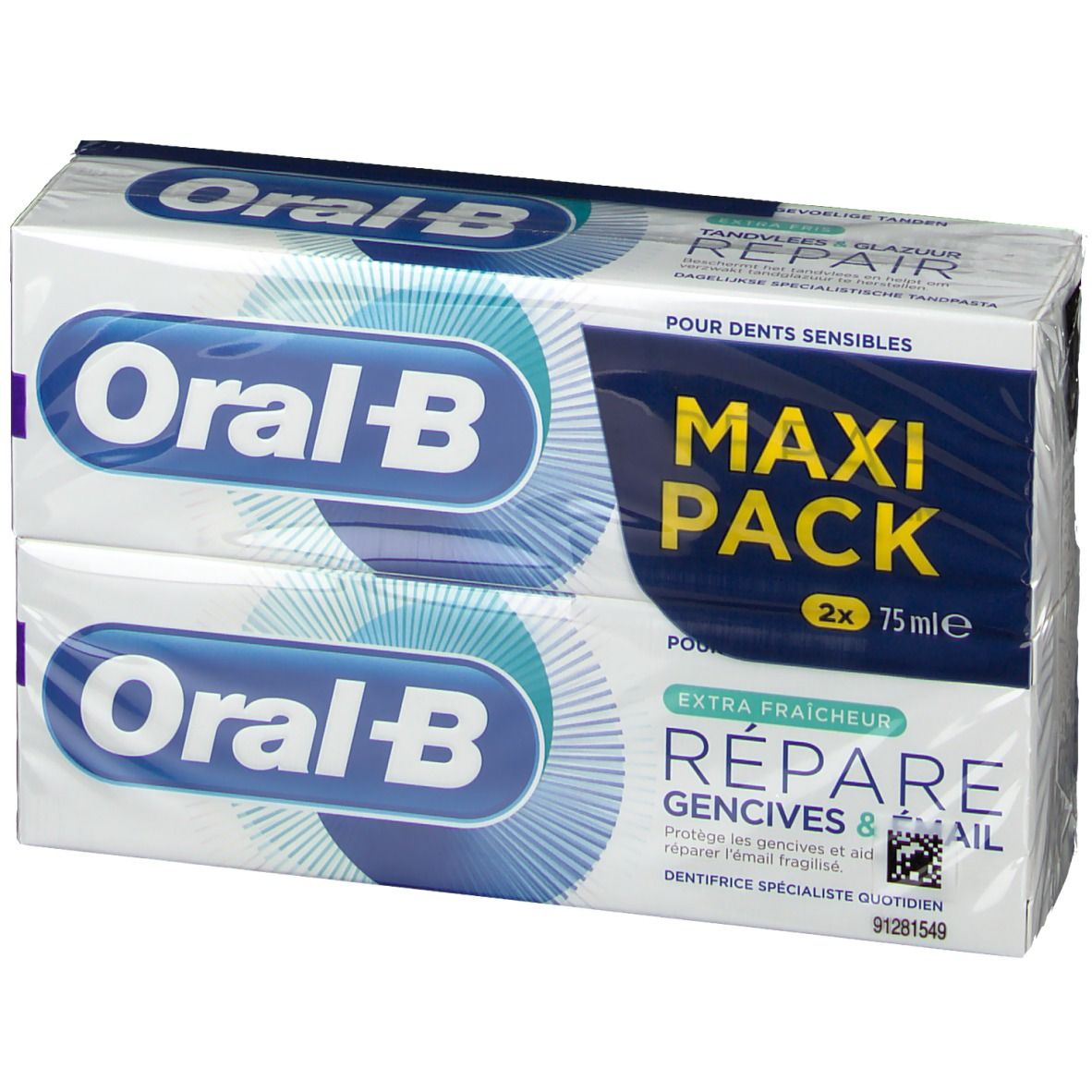 Oral B Dentifrice Répare Gencive & Email Extra Fraîcheur DUO