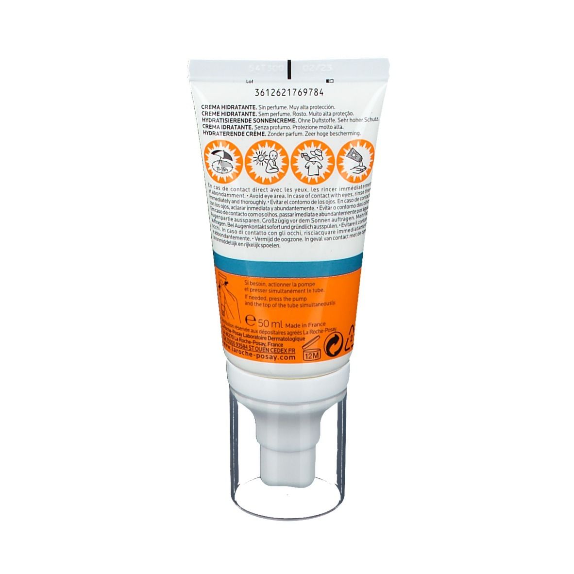LA ROCHE POSAY ANTHELIOS ULTRA Crème Solaire Visage SPF50+ sans parfum​