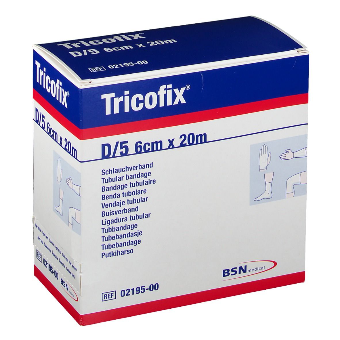 Tricofix® Bandage tubulaire D/5 20 m x 6 cm