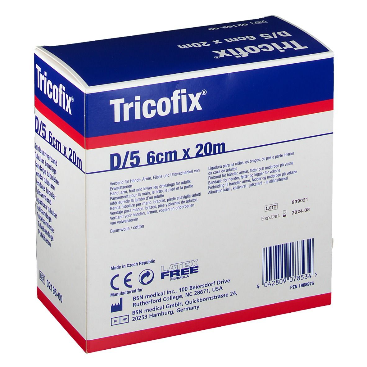 Tricofix® Bandage tubulaire D/5 20 m x 6 cm