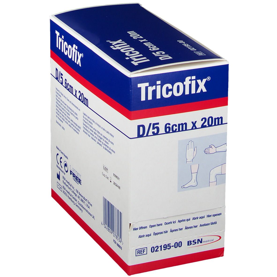 Tricofix® Bandage tubulaire D/5 20 m x 6 cm