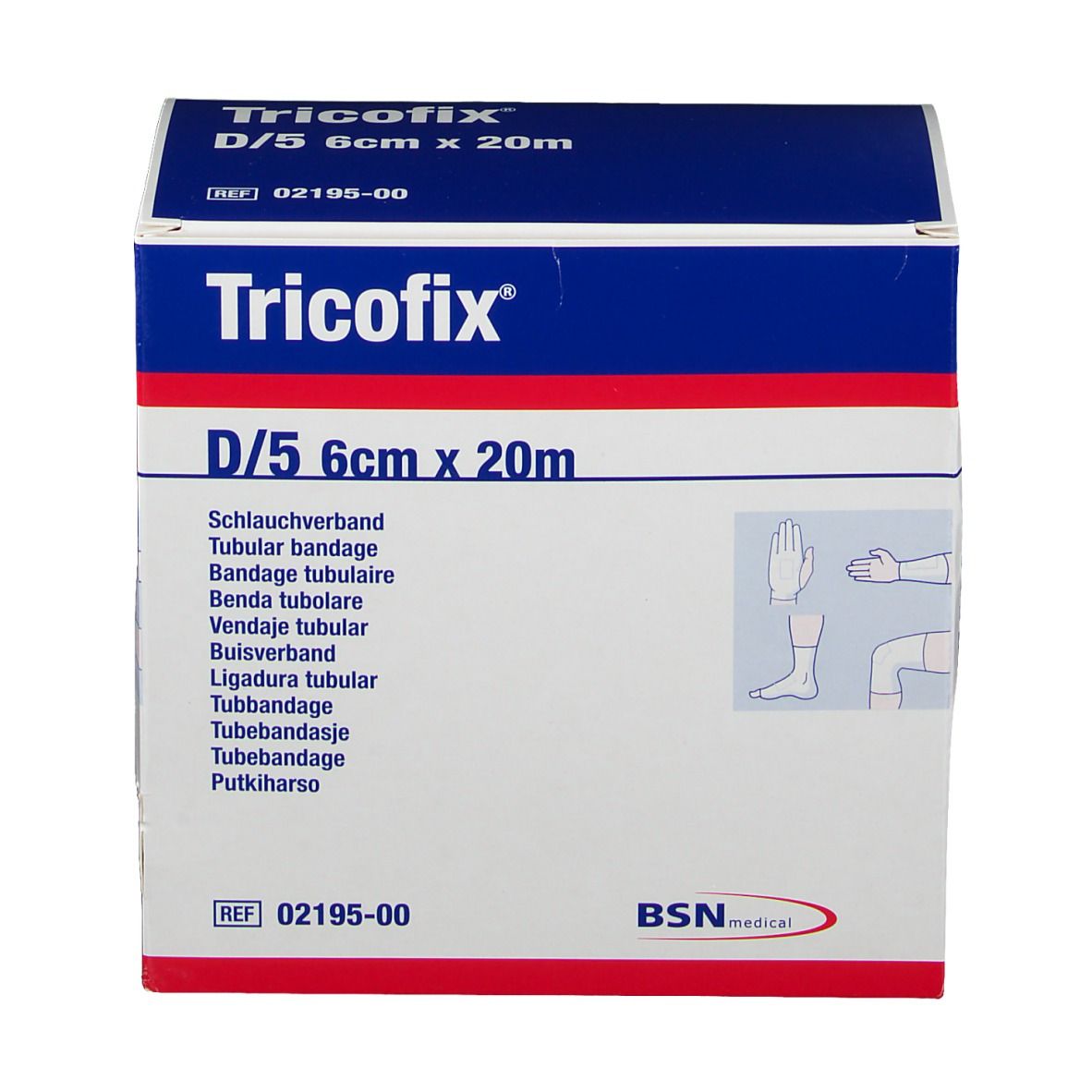 Tricofix® Bandage tubulaire D/5 20 m x 6 cm