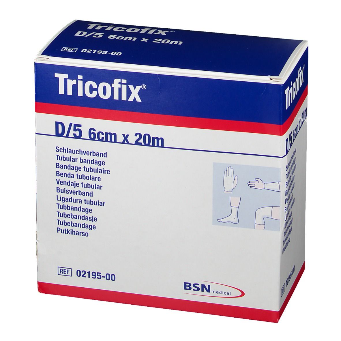 Tricofix® Bandage tubulaire D/5 20 m x 6 cm